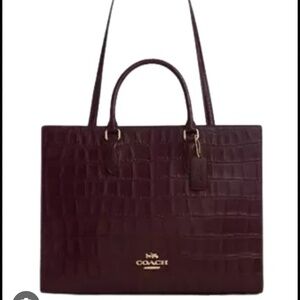 NWT COACH Merlot Large Maggie Tote